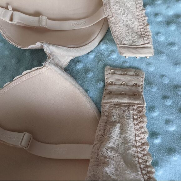 AERIE Lace bralette beige bra size 36D B021 - Picture 3 of 10